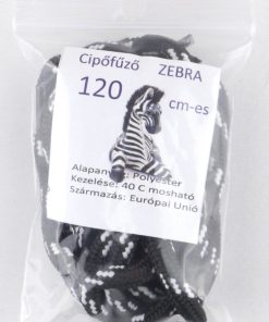 Cipőfűző Zebra mintás 120 cm
