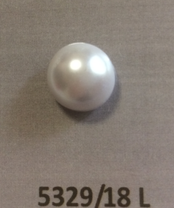 5329/18 divatgomb 18L gyöngyház fehér