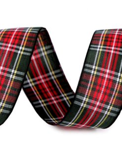 430819 Kockás szalag  25mm zöld 45m/vég