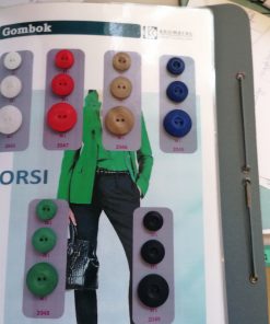 2047/28 ORSI divatgomb piros 28L